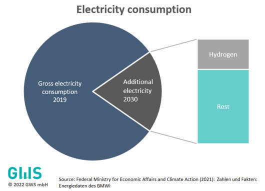 Our figure of the month 01/2022: Electricity consumption – today, tomorrow and the contribution of hydrogen